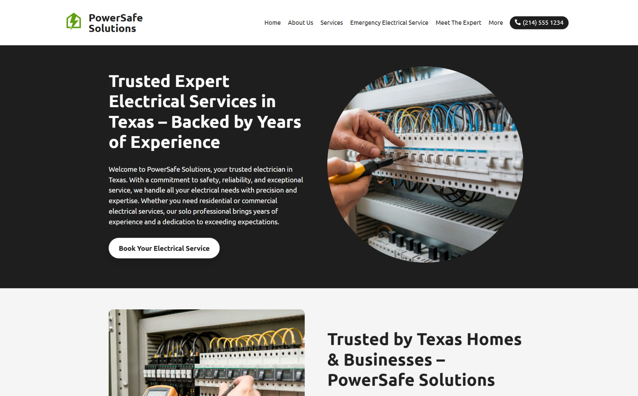 Professional Electrical services - Licensed contractors at work